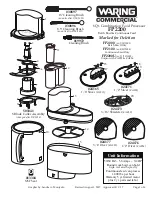 Waring FP2200 Service Manual предпросмотр