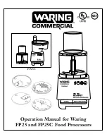 Waring FP25 Operation Manual preview