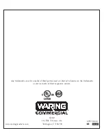 Preview for 28 page of Waring FP40 Operation Manual