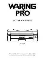 Waring HDG150 Instructions Manual предпросмотр