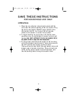 Preview for 4 page of Waring IC70C Instructions Manual