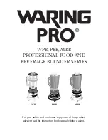 Waring MBB-521 Manual preview