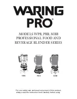 Waring MBB User Manual preview