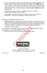 Preview for 51 page of Waring Mx series Operating Manual