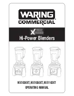 Waring MX1000XT Operating Manual предпросмотр