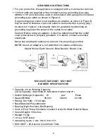 Preview for 3 page of Waring MX1000XT Operating Manual