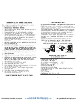 Предварительный просмотр 2 страницы Waring MX1200XTX Operating Manual