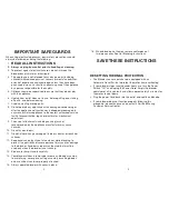 Предварительный просмотр 2 страницы Waring NuBlend BB180 Instruction Manual