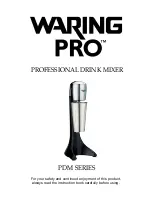 Waring PDM Series Quick Manual preview