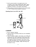 Предварительный просмотр 5 страницы Waring PDM Series Quick Manual