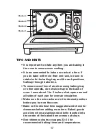 Предварительный просмотр 17 страницы Waring PRO CO1500B Instructions/Recipe Book