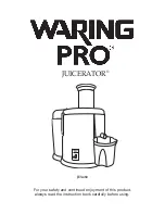 Waring PRO JEX450 User Manual preview