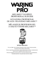 Waring PRO MEGAMIX HPB300 Instruction Book preview