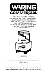 Предварительный просмотр 1 страницы Waring PRO PREP WCG75E/K Original Instructions Manual