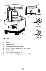 Preview for 14 page of Waring PRO PREP WCG75E/K Original Instructions Manual