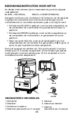 Preview for 20 page of Waring PRO PREP WCG75E/K Original Instructions Manual