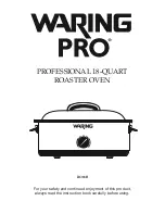 Preview for 1 page of Waring PRO RO18B Instruction Book