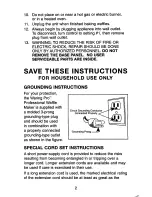 Preview for 3 page of Waring Pro WMK300 Instruction Book