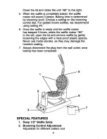 Предварительный просмотр 5 страницы Waring Pro WMK300 Instruction Book