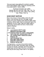 Preview for 11 page of Waring Pro WMK300 Instruction Book