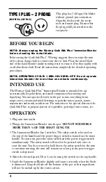 Preview for 4 page of Waring Quik Stik Plus WSB40ARG Operation Manual