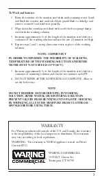 Preview for 7 page of Waring QUIK STIK PLUS WSB40E Manual