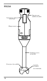 Preview for 10 page of Waring Quik Stik WSB33XE Operation Manual