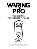 Preview for 1 page of Waring RPC175 Series User Manual