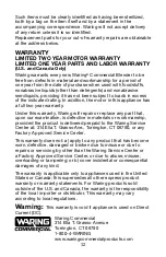 Preview for 12 page of Waring TBB Series Instruction Manual