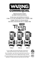 Waring TBB145 Instruction Manual предпросмотр