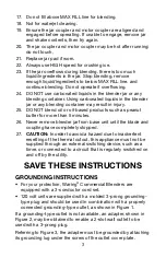 Preview for 3 page of Waring TBB145 Instruction Manual