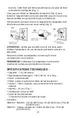 Предварительный просмотр 27 страницы Waring Torq 2.0 TBB145 Instructions Manual