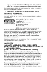 Preview for 23 page of Waring Torq 2.0 TBB175 Instruction Manual