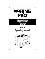 Preview for 1 page of Waring WARING PRO WCT800R Operating Manual