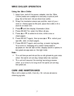 Preview for 8 page of Waring WARNING PROTM PC100 User Manual