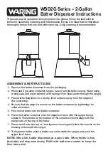 Preview for 1 page of Waring WBD2G Series Instructions