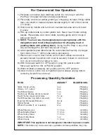 Preview for 5 page of Waring WCG75 - Pro Prep Operating And Cleaning Instructions