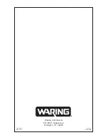 Preview for 8 page of Waring WCG75 - Pro Prep Operating And Cleaning Instructions