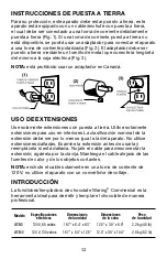 Preview for 12 page of Waring WCM3 Manual