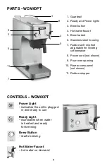 Предварительный просмотр 7 страницы Waring WCM50P Series Manual