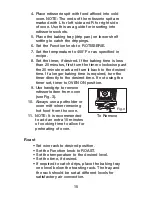 Предварительный просмотр 15 страницы Waring WCO250 User Manual