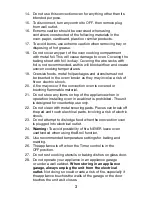 Preview for 3 page of Waring WCO250X User Manual