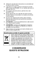 Предварительный просмотр 84 страницы Waring WCO250XE Manual