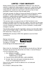 Preview for 7 page of Waring WCT800 Operating Manual