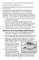 Preview for 11 page of Waring WCV300 Manual