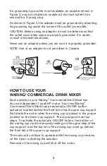 Preview for 3 page of Waring WDM120TX Instruction Booklet