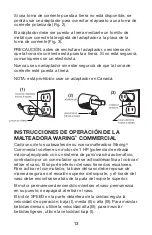 Preview for 13 page of Waring WDM120TX Instruction Booklet