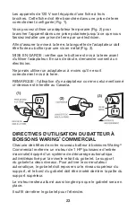 Preview for 23 page of Waring WDM120TX Instruction Booklet