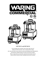 Preview for 1 page of Waring WFP11SW Manual