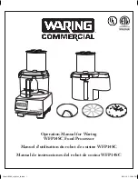 Waring WFP14SC Operation Manual preview